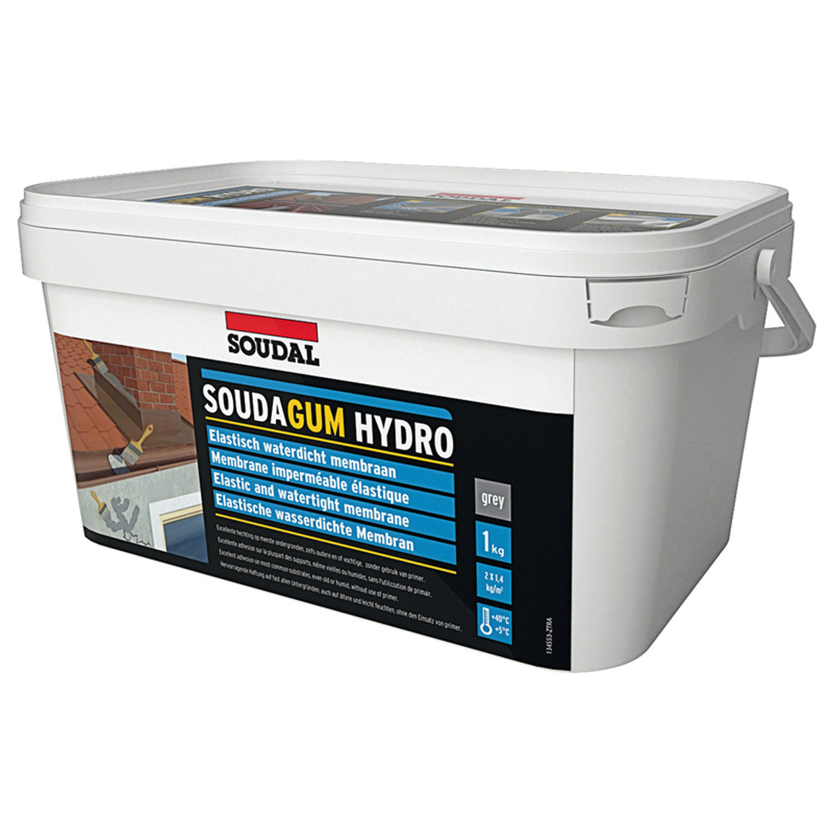 SOUDAL SOUDAGUM HYDRO 1KG GRY
