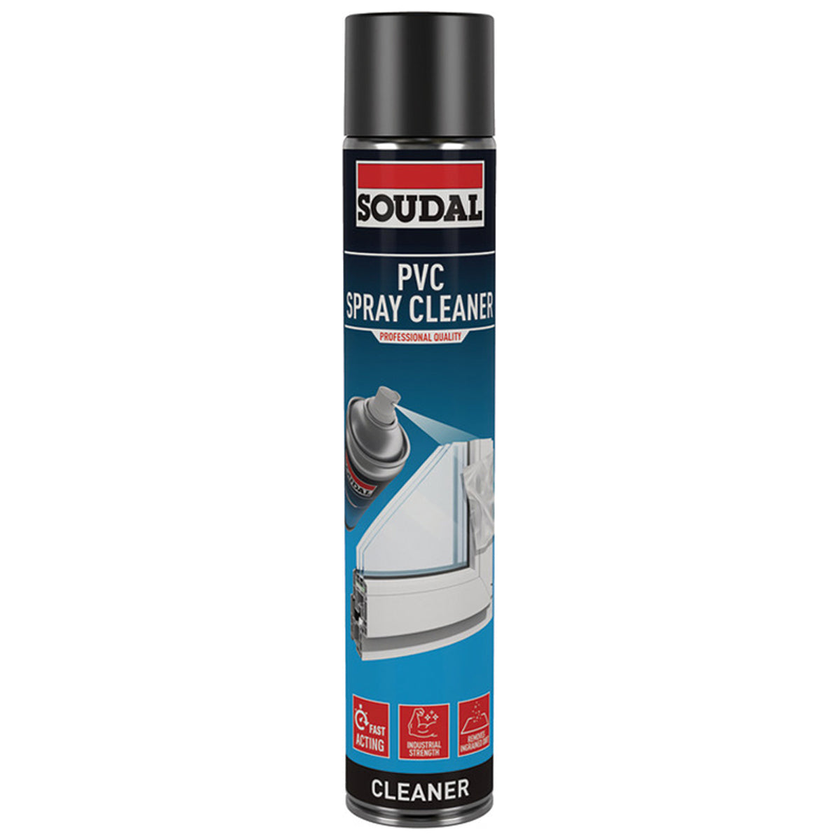 SOUDAL PVC SPRAY CLEANER 750ml by HAFELE UK LTD