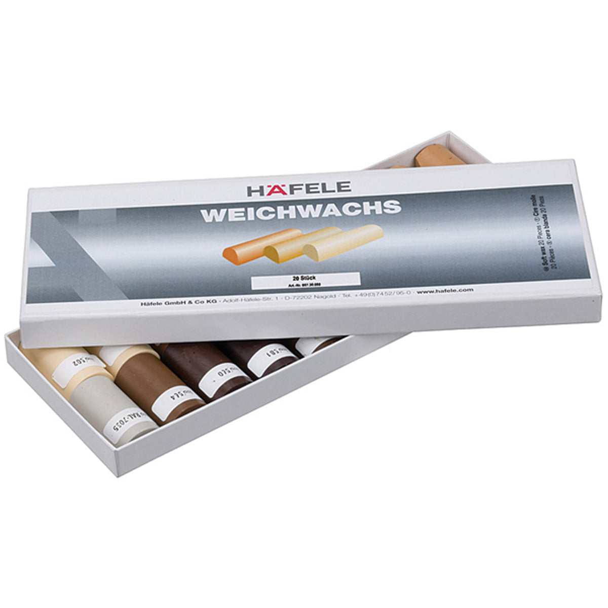 WAX SOFT STICK SETx20 LIGHT WOOD