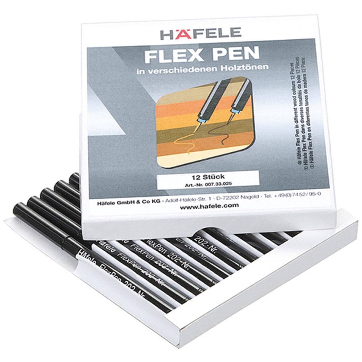 FLEX PEN TOUCH-UP PEN SETx12 WOOD