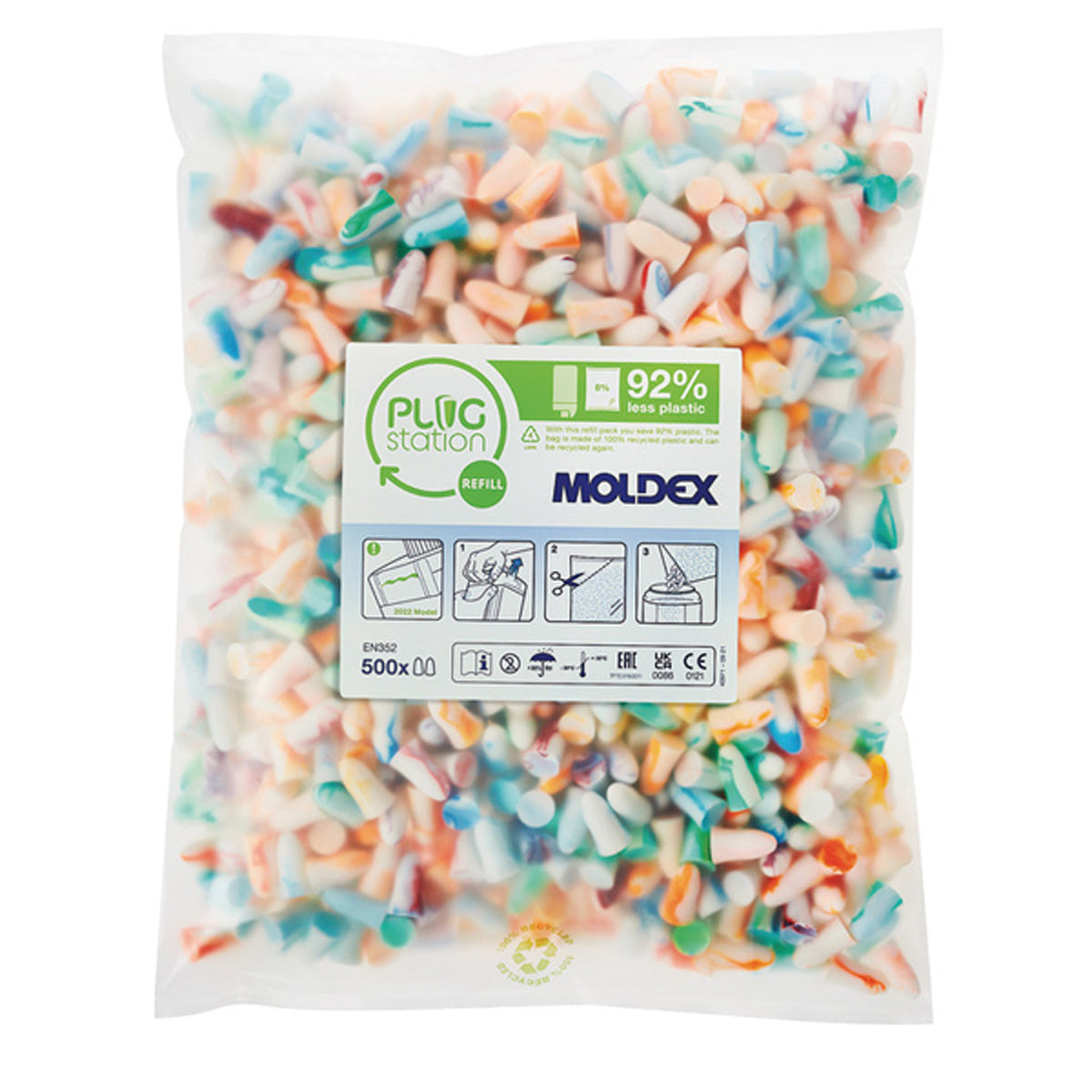 MOLDEX 7860 EAR PLAG REFILL x500 by HAFELE UK LTD