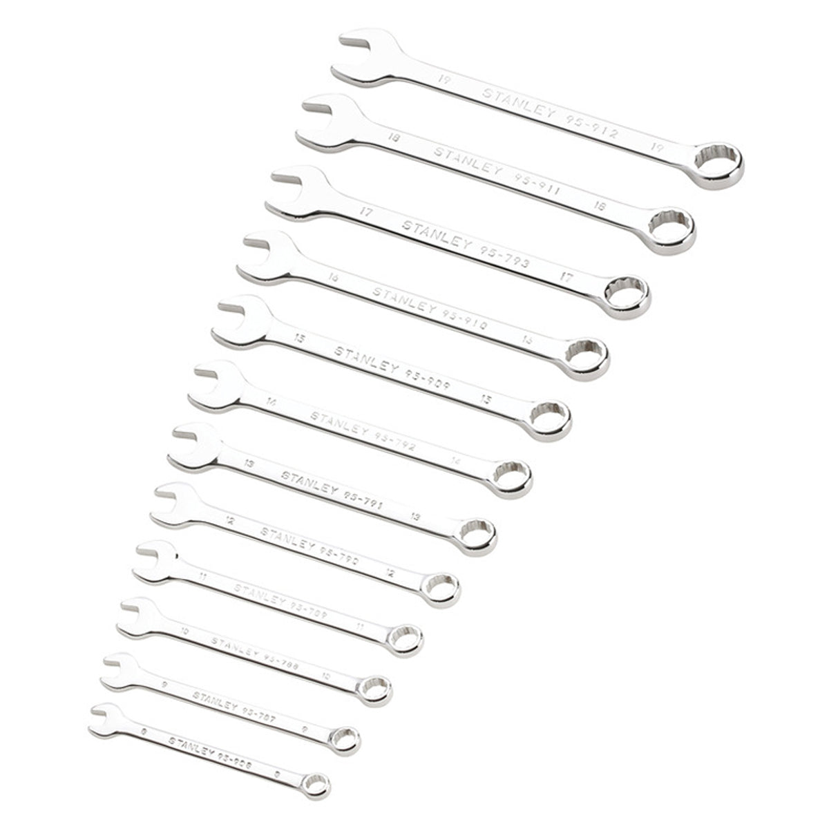 STANLEY COMBINATION SPANNER SET x12