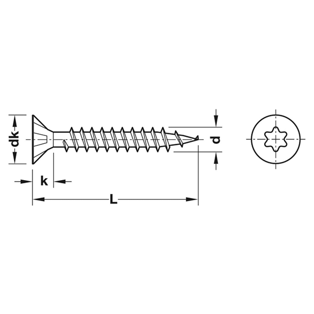 SPAX SCREW CSK TS20FT D4.0x040 x200