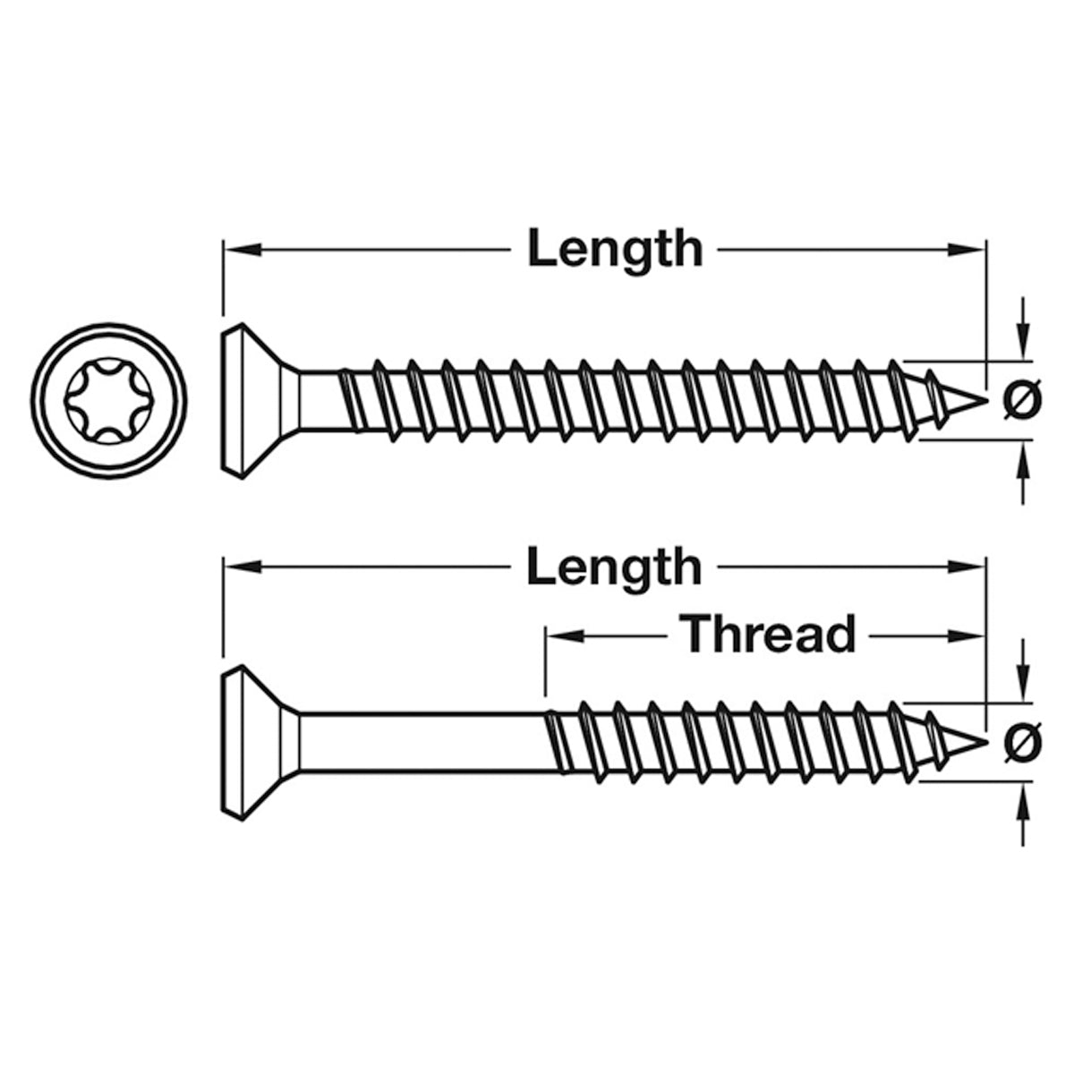 SPAX SCREW CSK TS15FT D3.5x025 x200