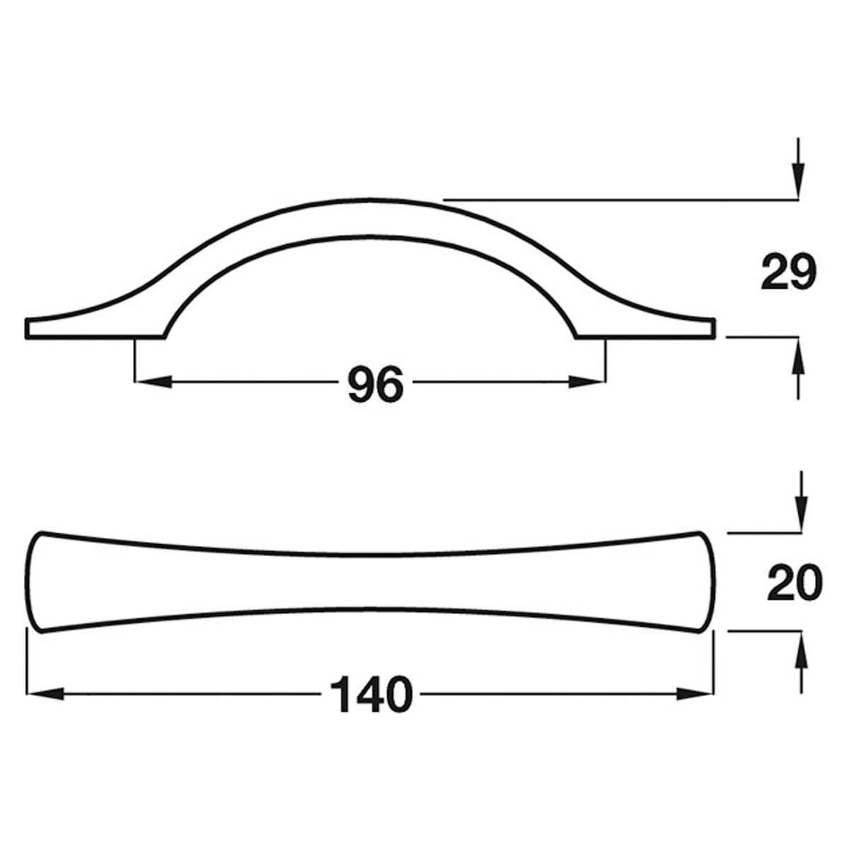 EMILY BOW HANDLE 96HC ZA/MNI