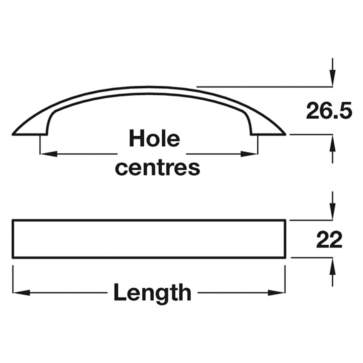 LEWIS BOW HANDLE 160HC ZA/SSE