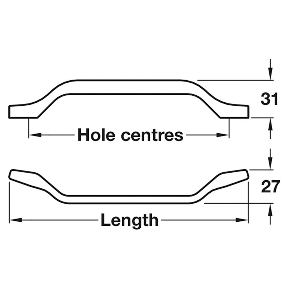 OSAKA PULL HANDLE 320HC 351 ZA/ACP