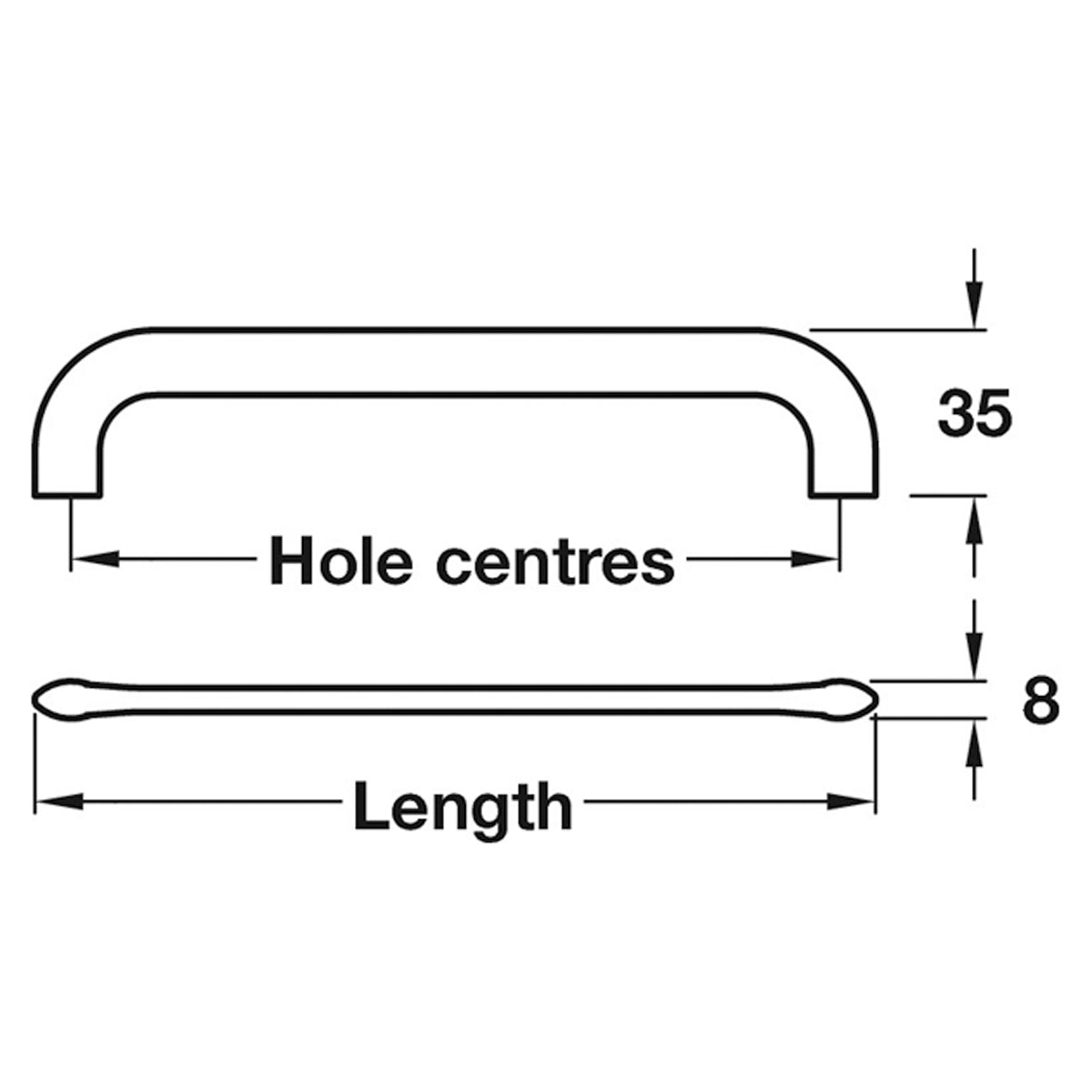 CURLY FURNITURE HANDLE 064HC ZA/MBK