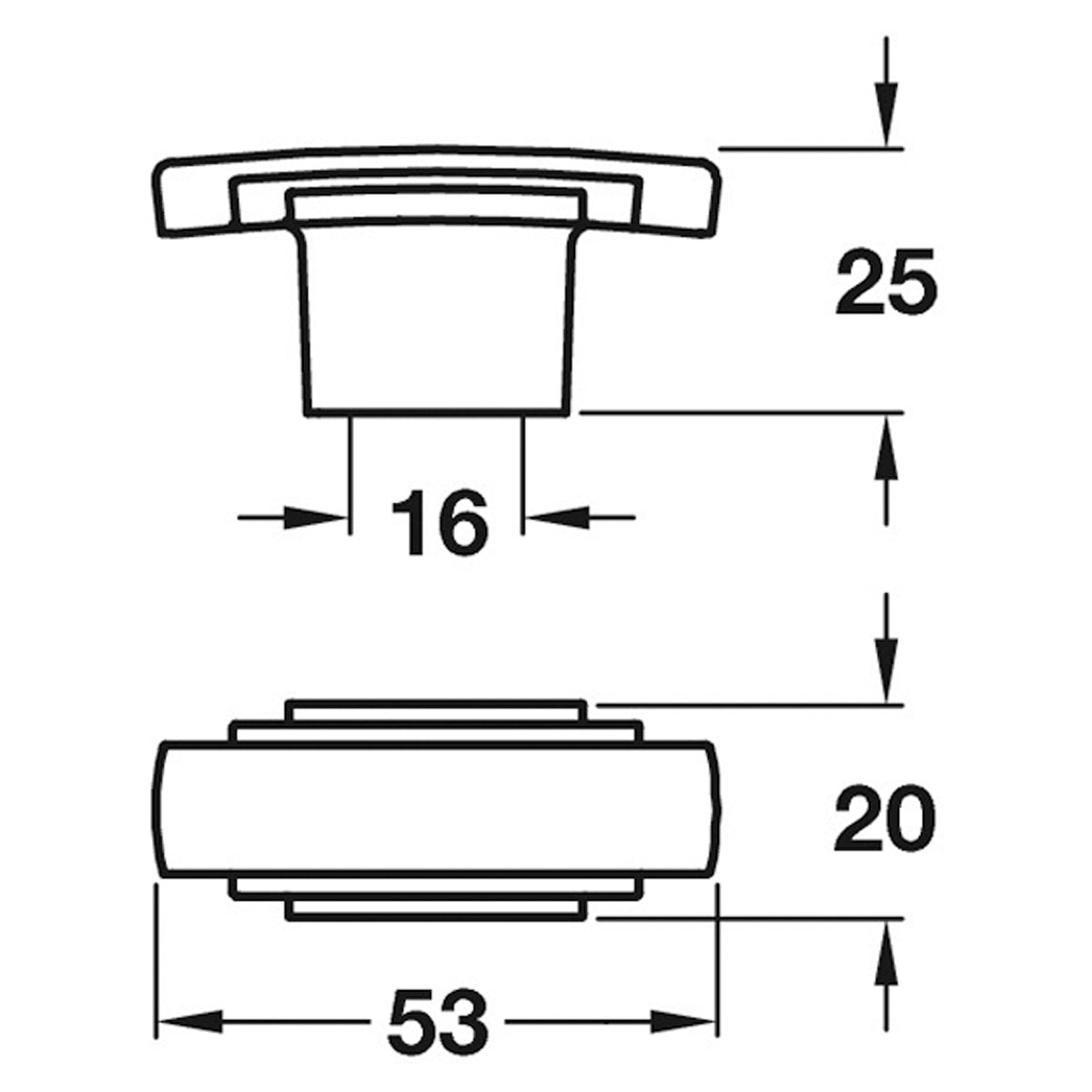 JAZZ PULL HANDLE 16HC ZA/PCP