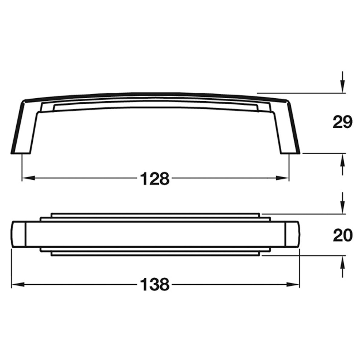 JAZZ PULL HANDLE 128HC ZA/PCP