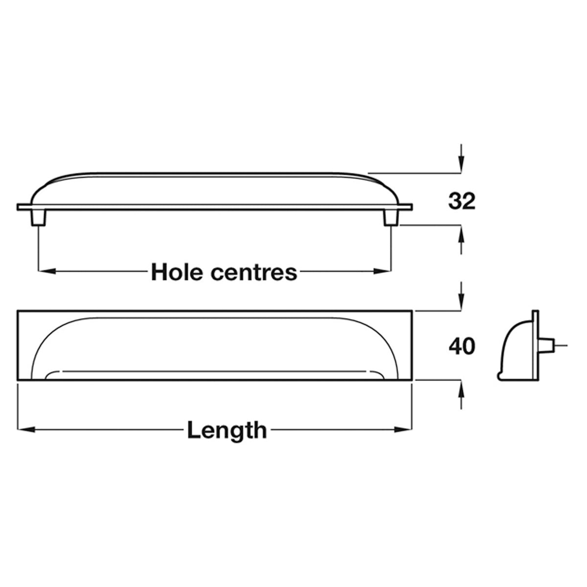 QUESLETT CUP HANDLE 96HC BRS/PNI