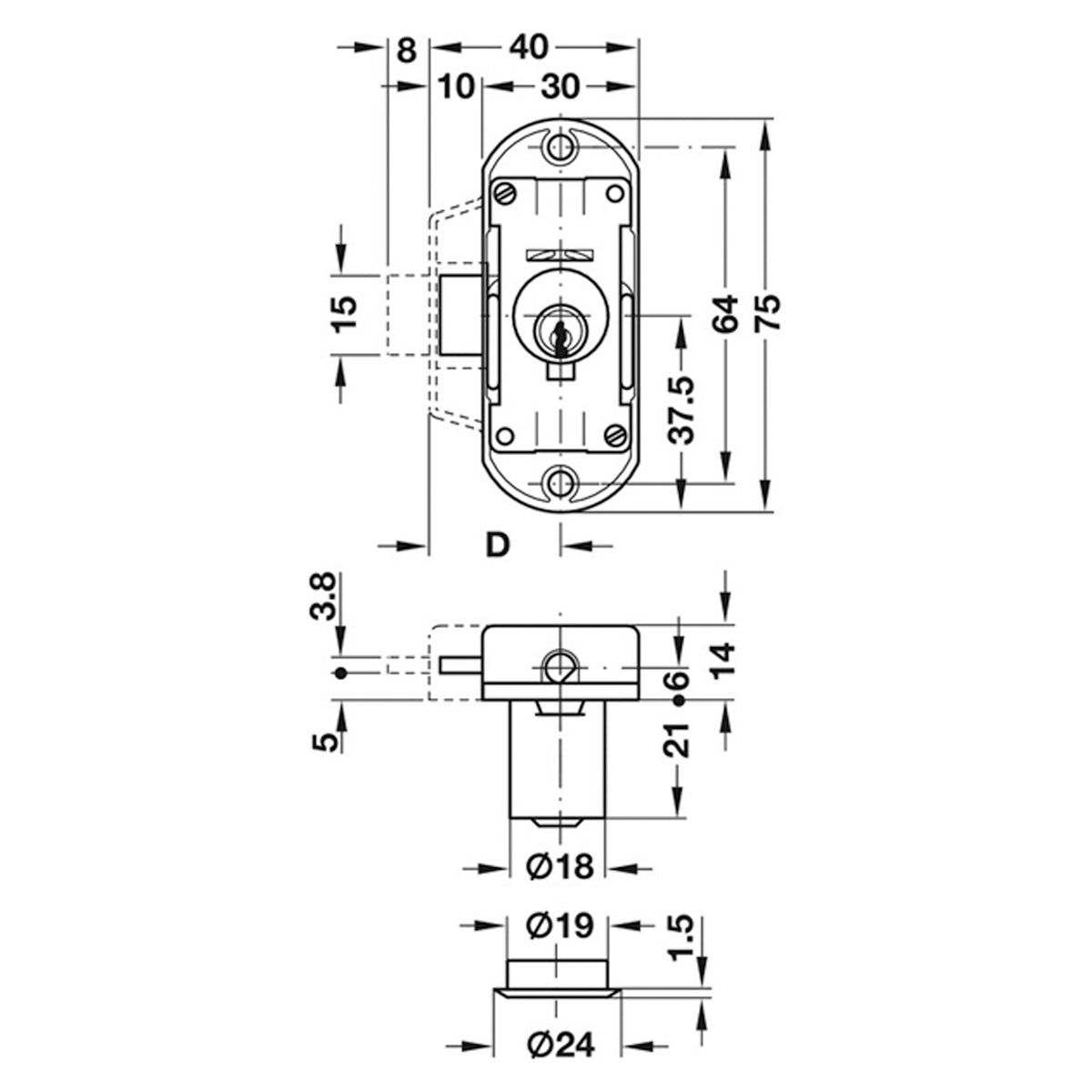 PICCOLO-NOVA LOCK CASE BS15 MST