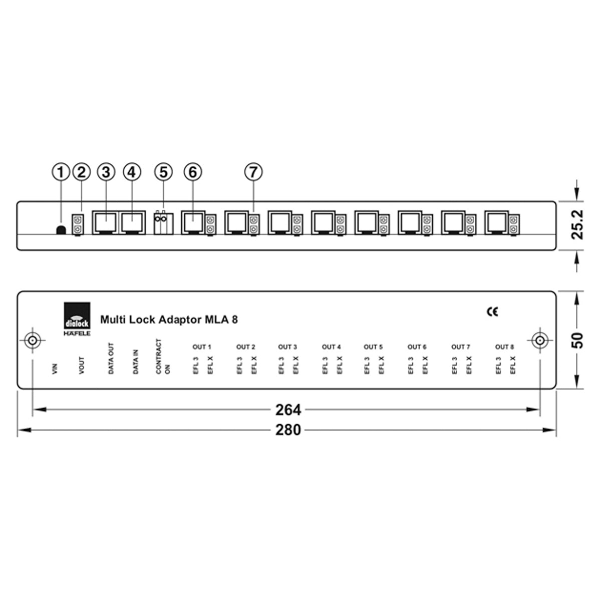 DIALOCK MLA8 MULTILOCKING ADAPTER