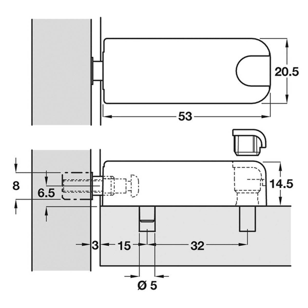 PUSH CATCH SET 53x20.5x14.5 PL/GRY