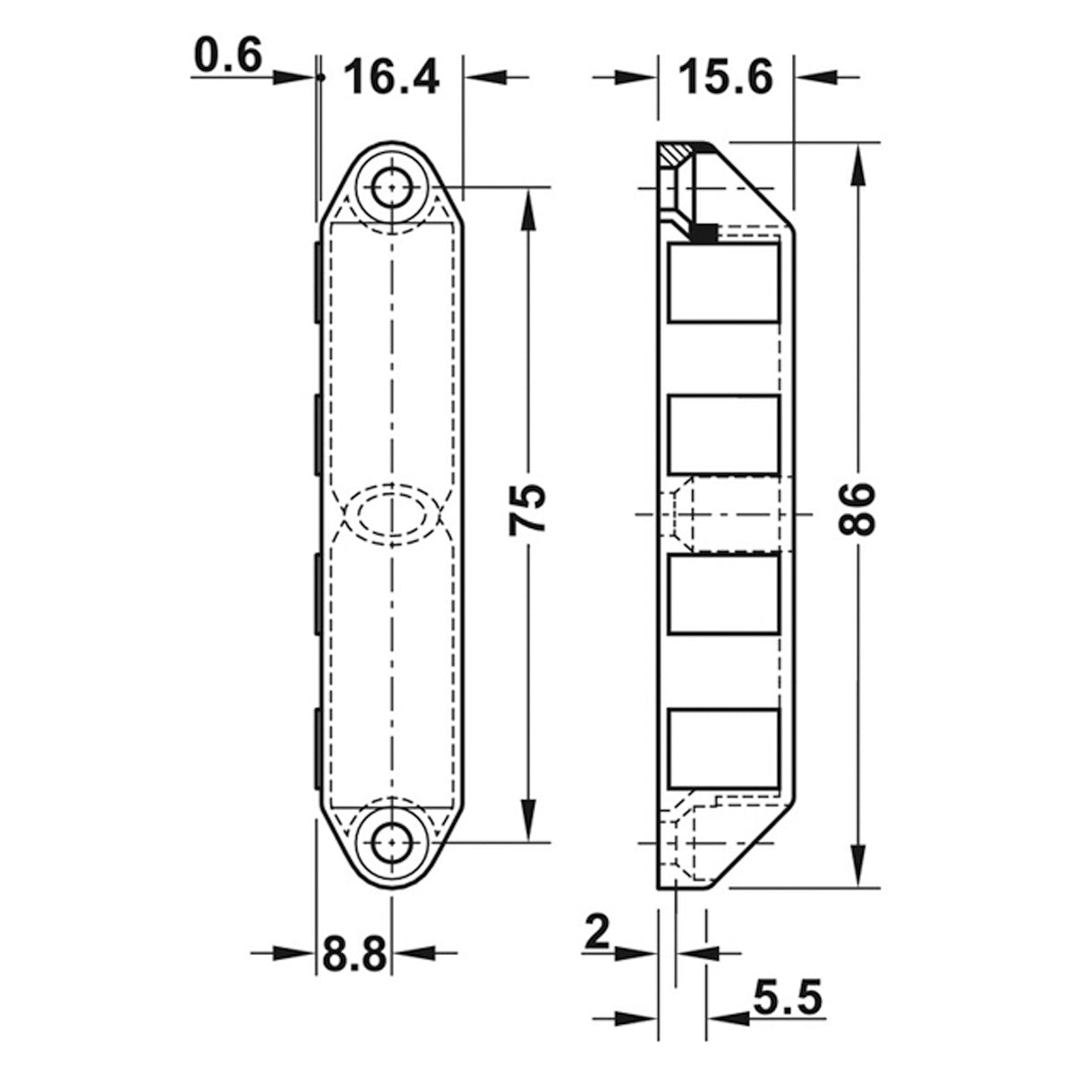 MAGNETIC CATCH FLOAT 8KG ZA/NP