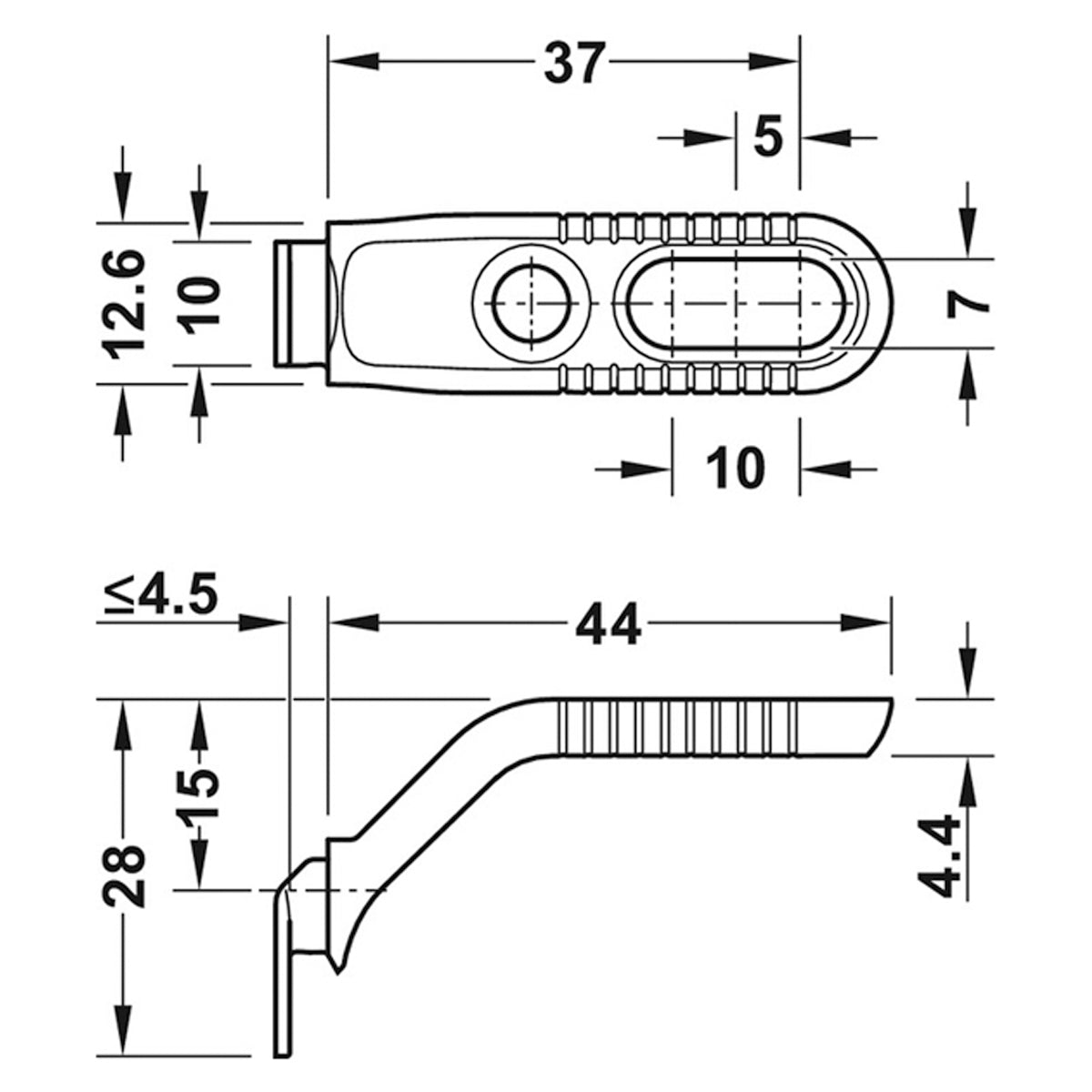 IXC REAR PANNEL CONNECTOR 44x28x13
