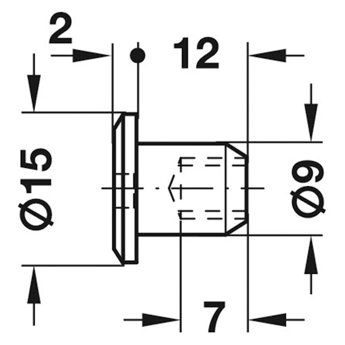 SCAN M6 SNUT SW4 D15x14 BURN x100