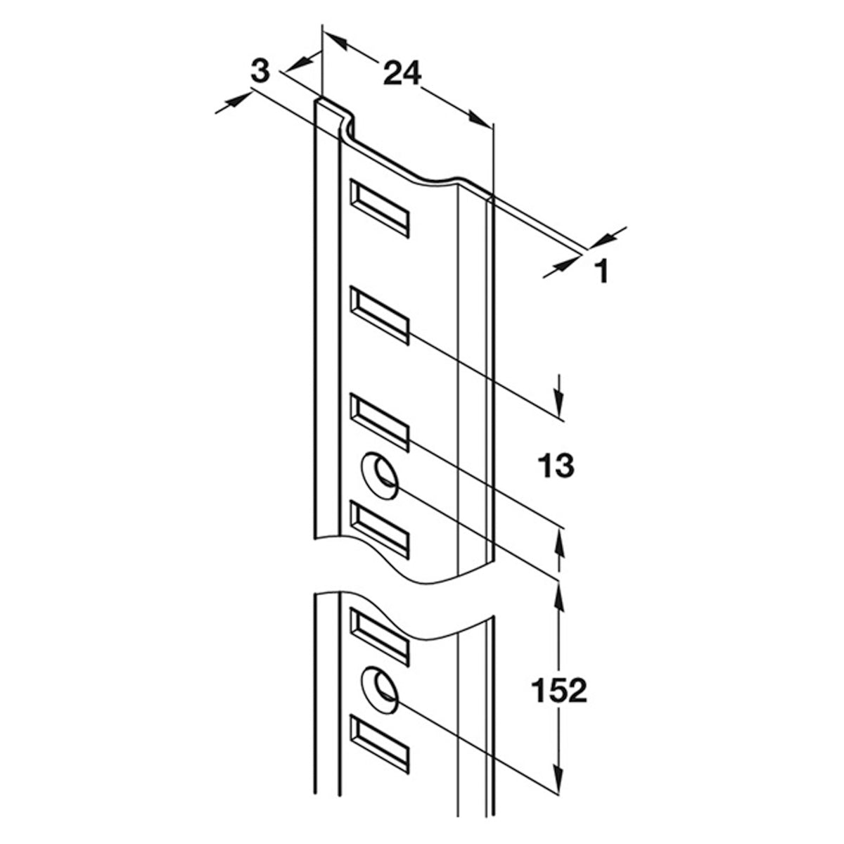 RAISED BOOKCASE STRIP 1829 ST/SNP