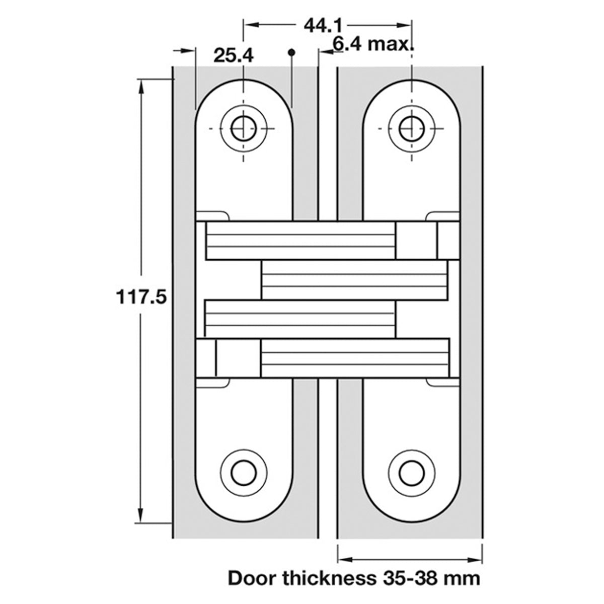 SOSS HINGE 216 69.5x117.5 ZA/NP