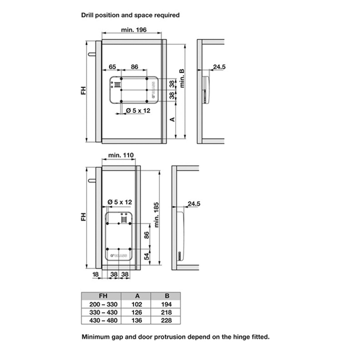KINVARO D-M FLAP STAY+CABLE 200N