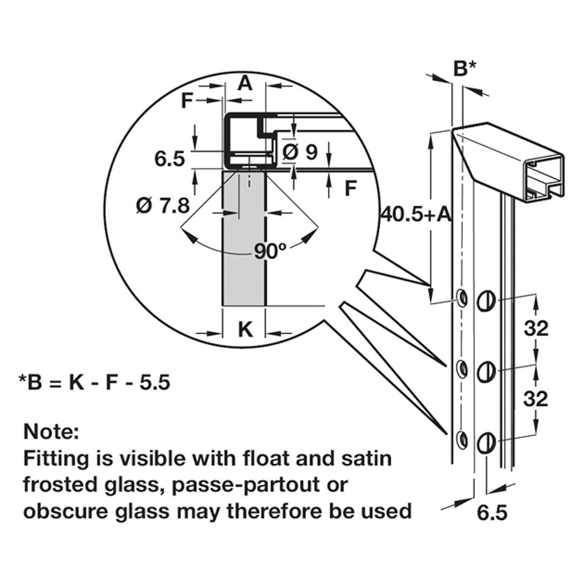 FLAP STAY ADAPTER FOR 20 ALU FRAME