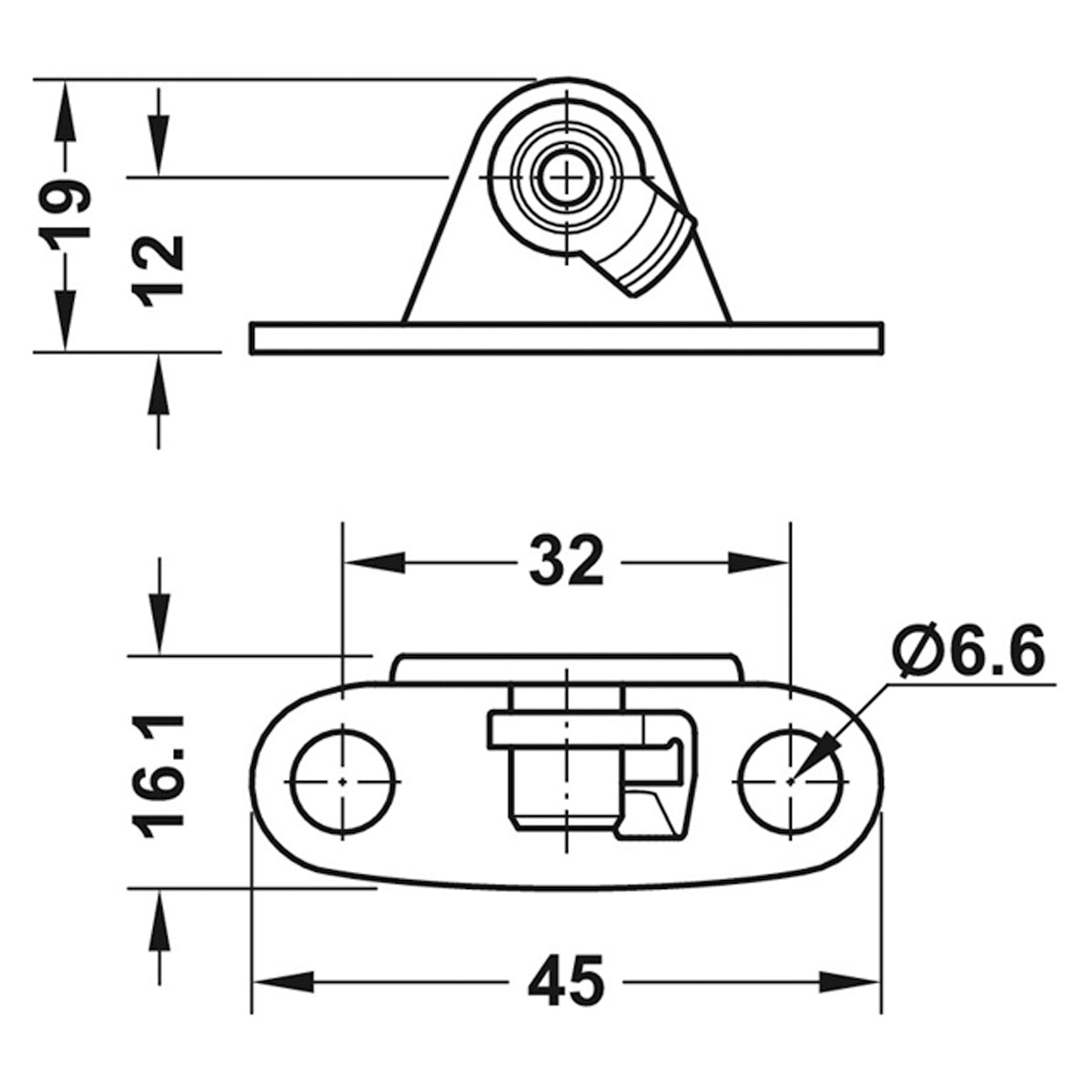 MAXI3675 WOOD BRACKET SLIDE VARIAN