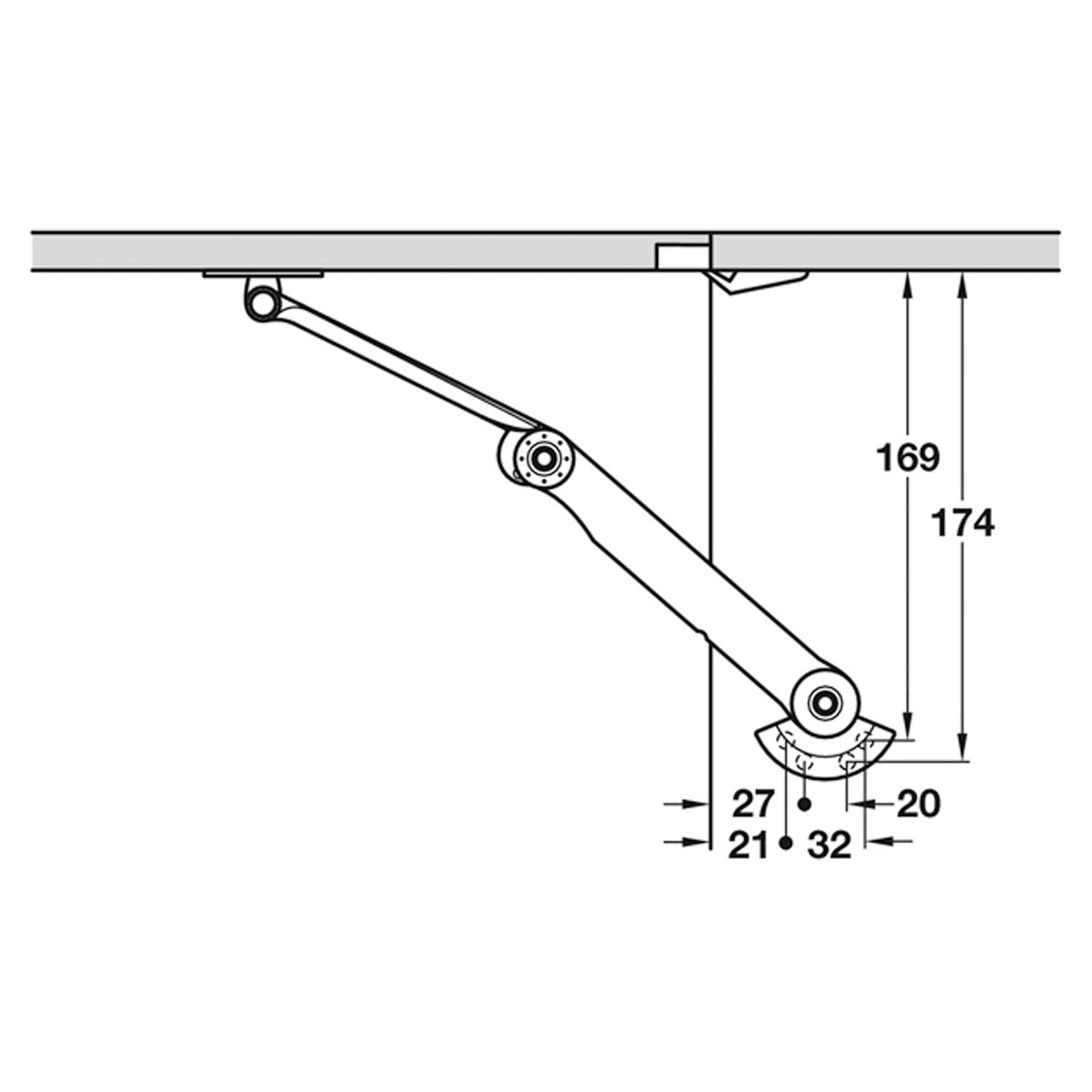 KINVARO T-105 FLAP RH 105deg PNP