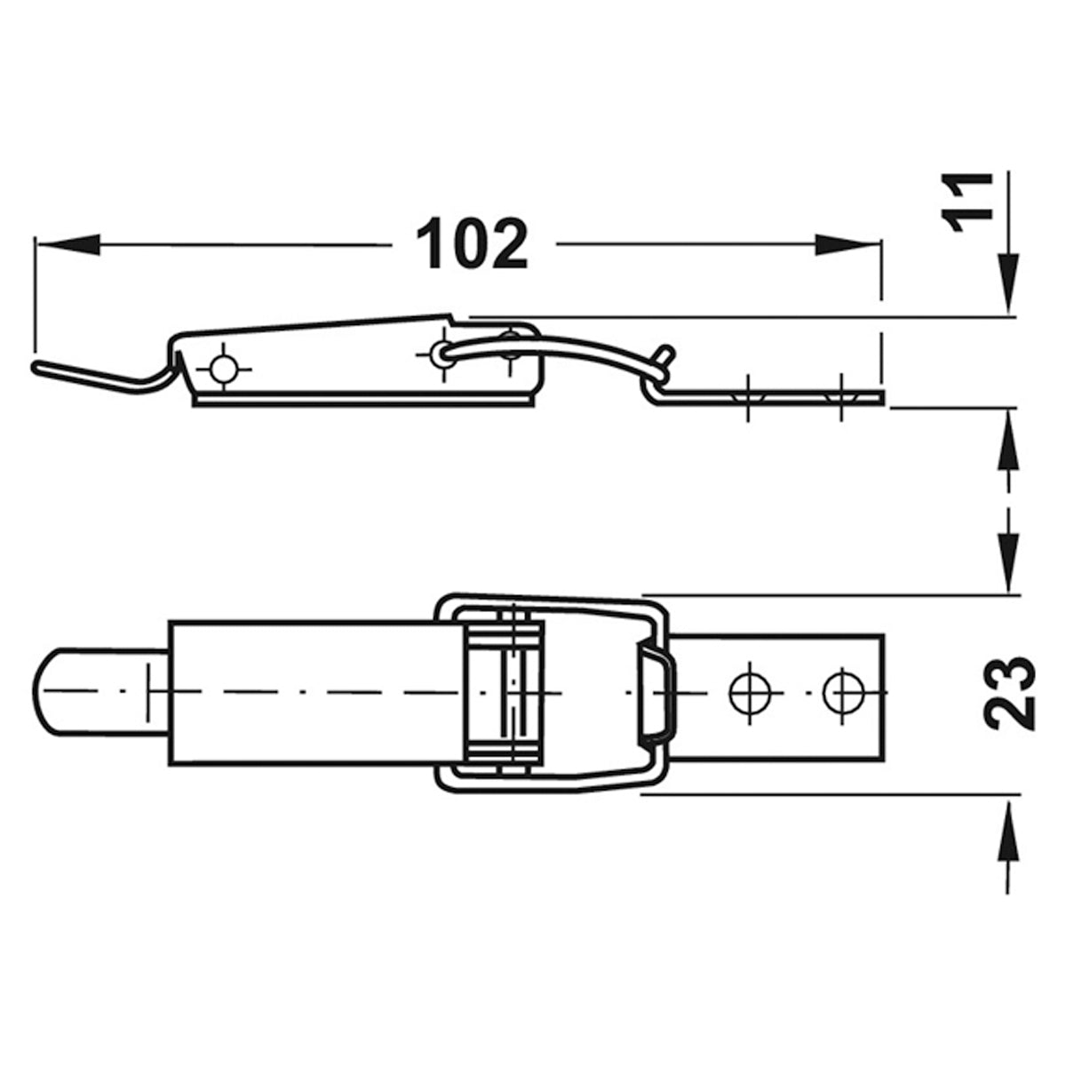 EXTEND TABLE SPRING CLIP ST/GLV