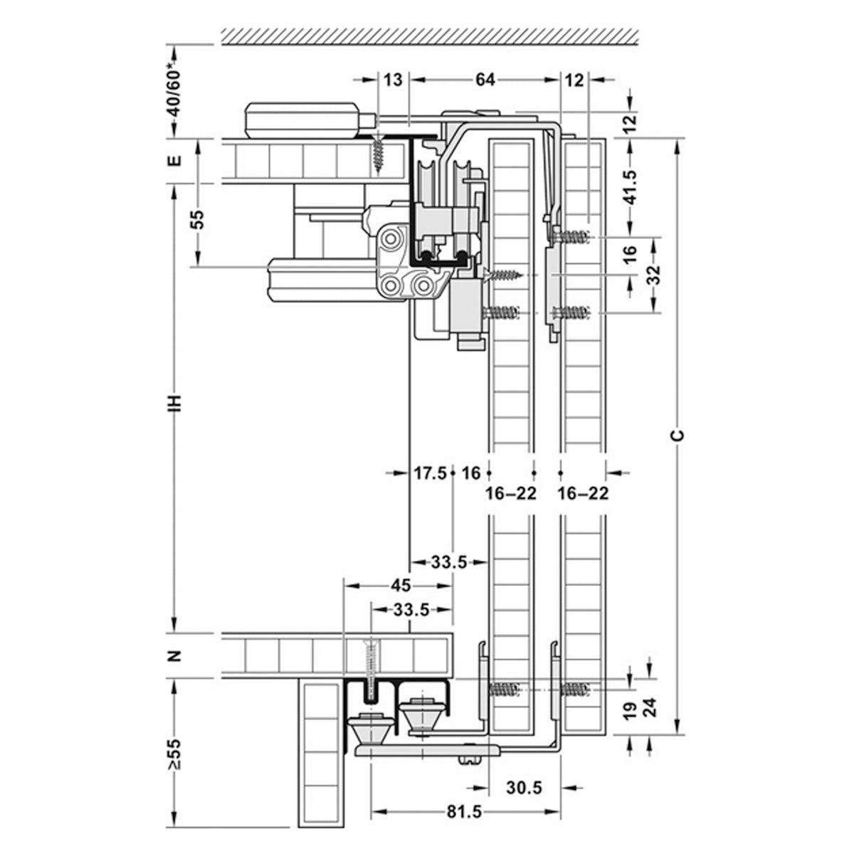 SLIDO F-LINE42 50A SET 16-22 3DR
