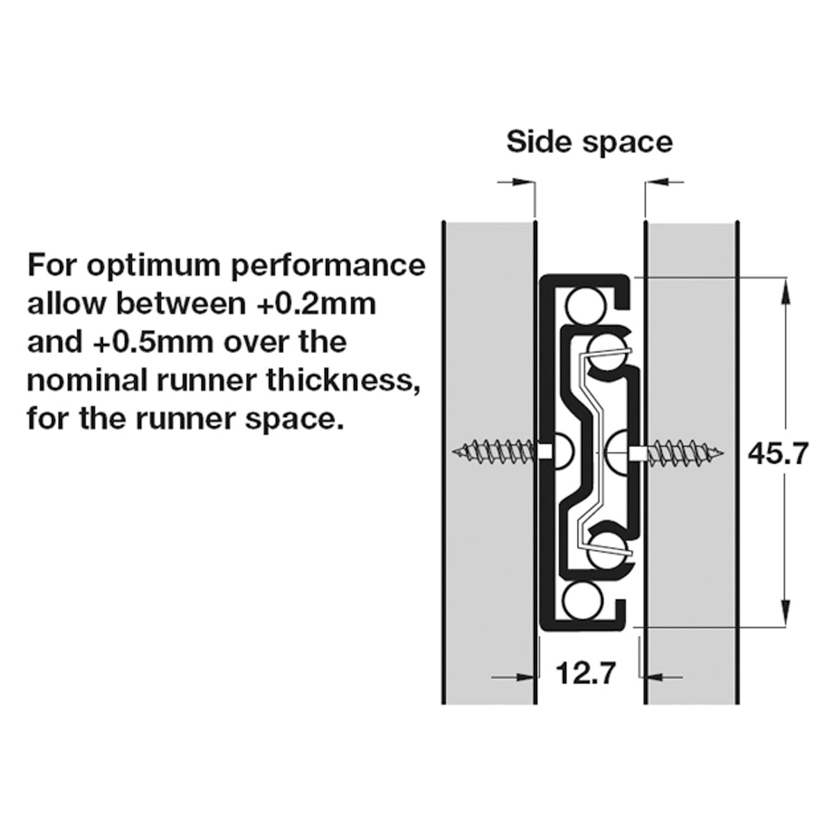 3832 BB DrwRun Full 50kg 450mm BZP