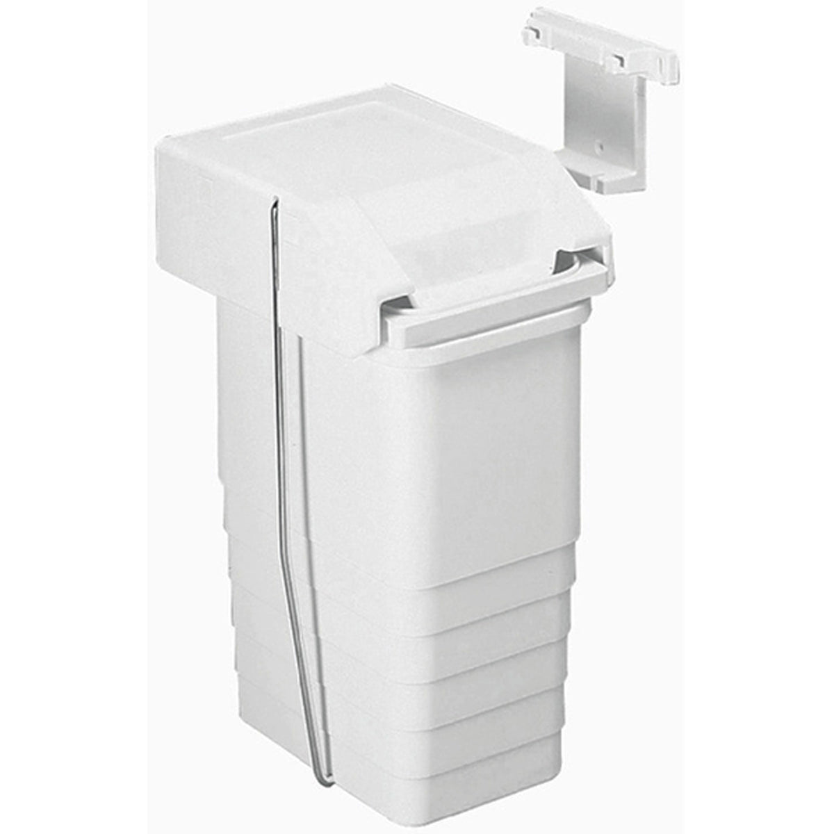 WASTE BIN 8L PL/WHI