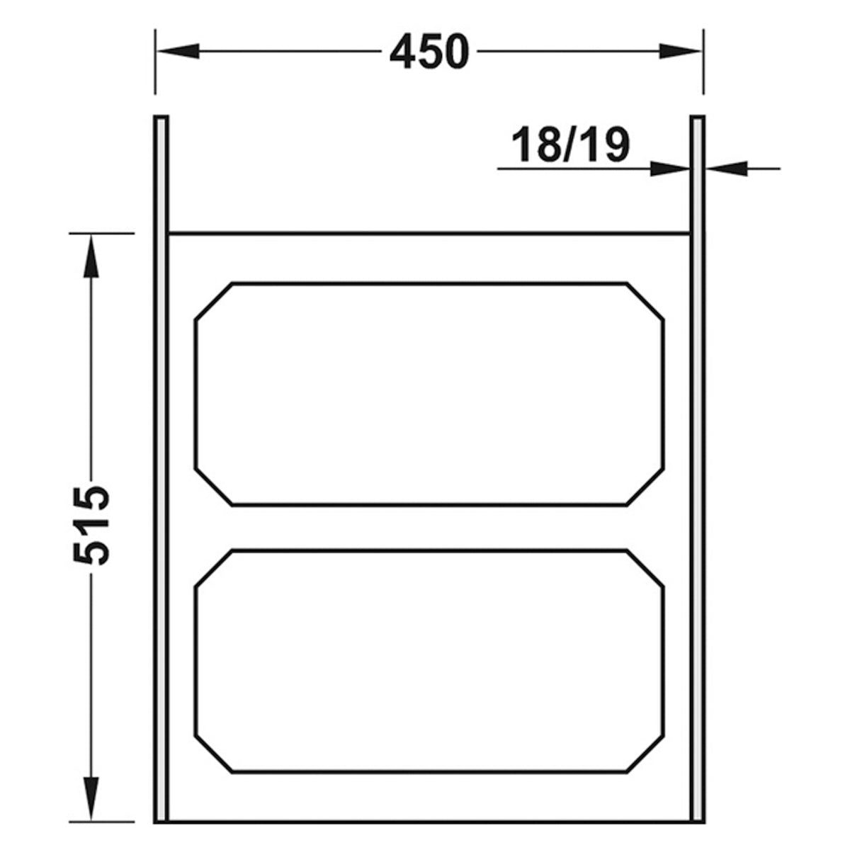 VS ENVI SPACE XX WASTE BIN 515x450