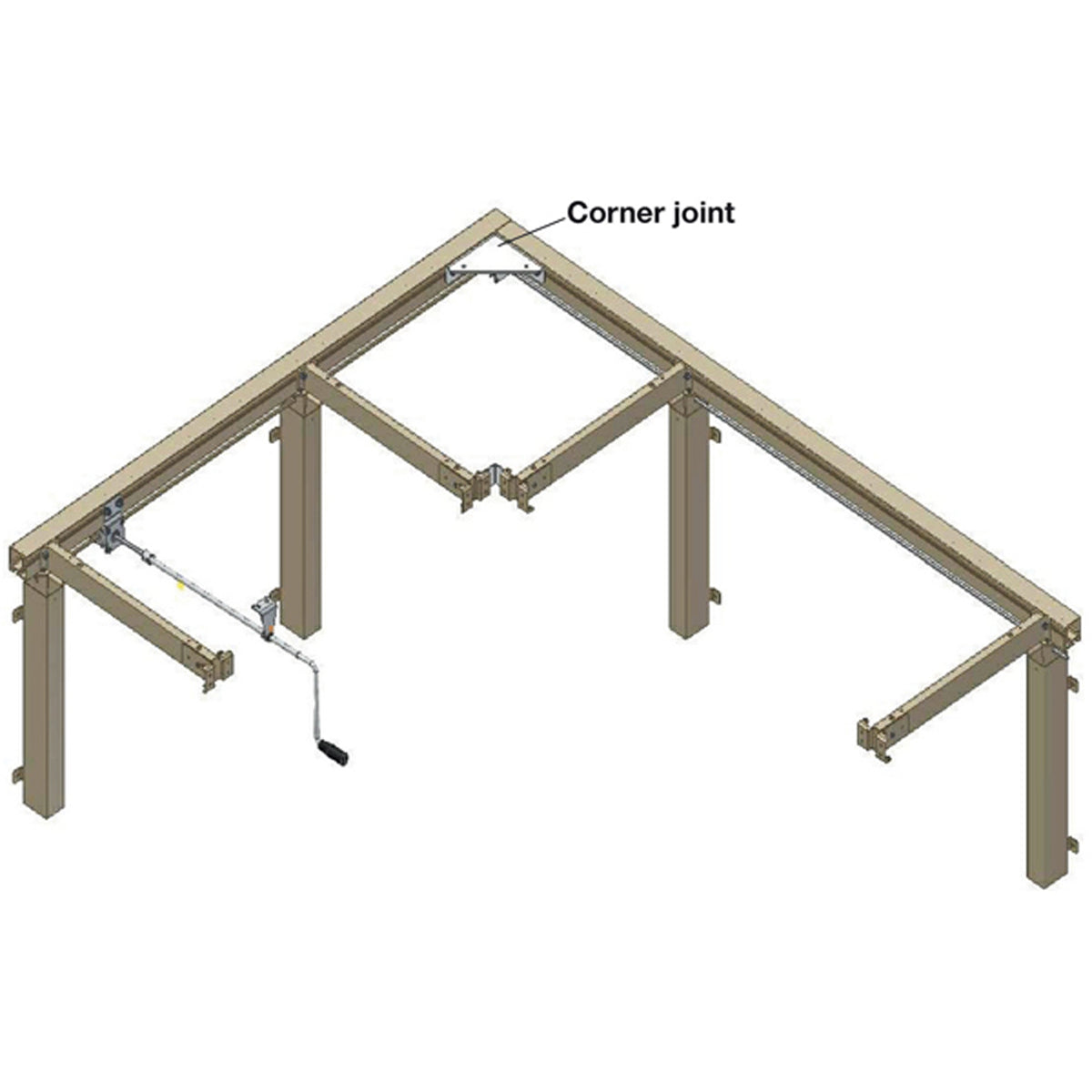 ROPOX FLEXI CORNER 150KG 850-2450