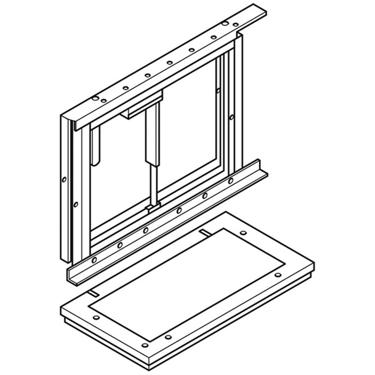 MOUNTING FRAME+STOP FOR 1000