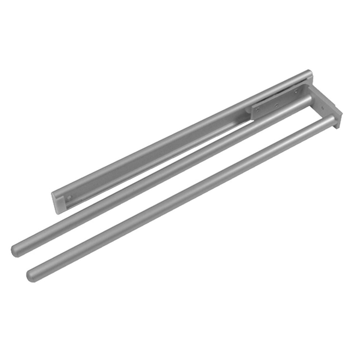 TOWEL RAIL 2ARM 460 ALU/SLV