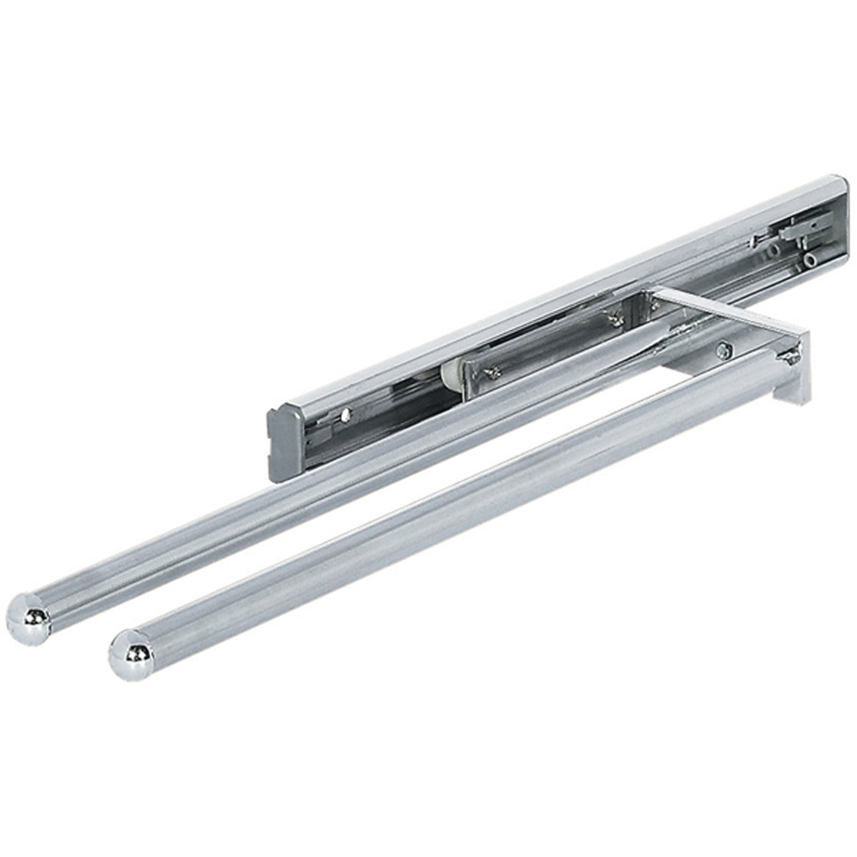 TOWEL RAIL 2ARM 340 ALU/SLV