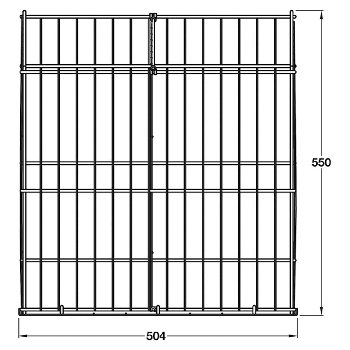 LAUNDRY BASKET 12KG 550x321x504 WHI