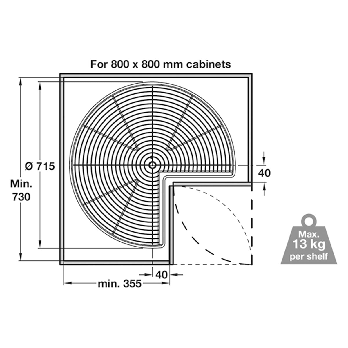 ¾ CAROUSEL SET 800x800 ST/PCP