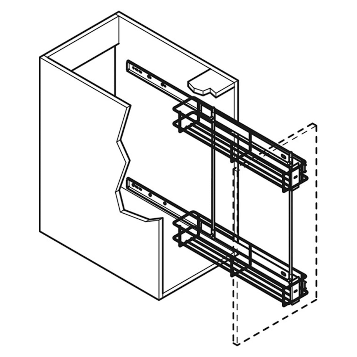 STORAGE PULLOUT UNIT 481 RH PCP