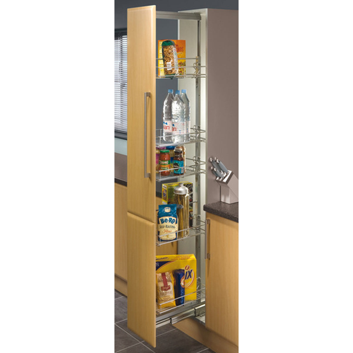 LARDER UNIT 300x1700-1950 ST/SLV