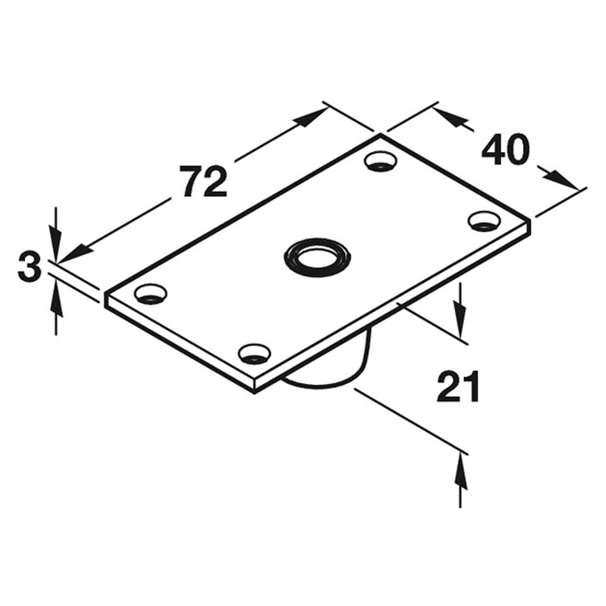 LARDER TOP ROLLER GUIDE SCR