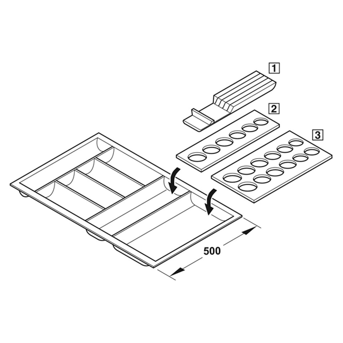KNIFE BLOCK 40x413x111 BCH/LAQ