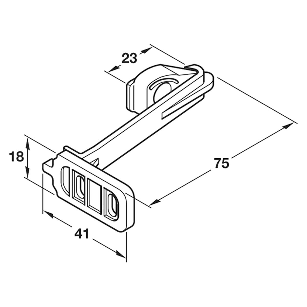 CHILD SAFETY CATCH DRAWERS PL/WHI