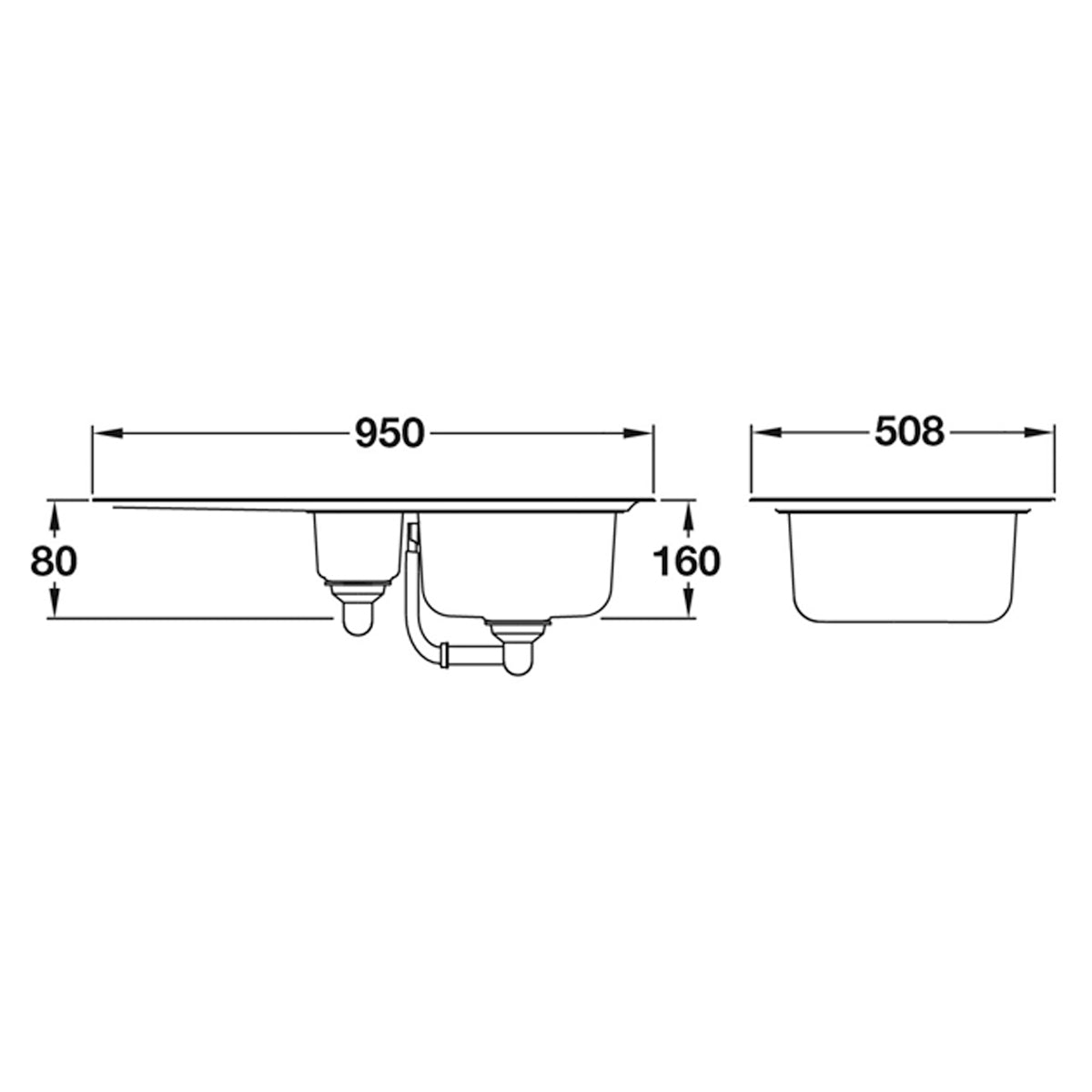 RMASTER BALTIMORE 1½SINK 1950x508