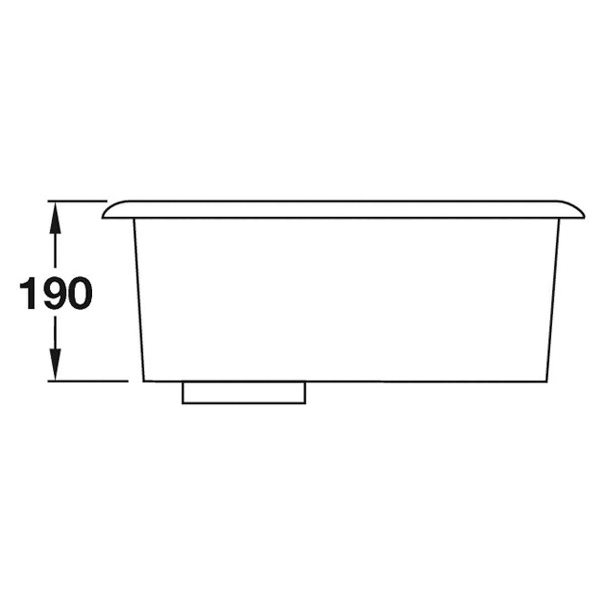 ATLANTIC 1BOWL SINK 490x460 STST