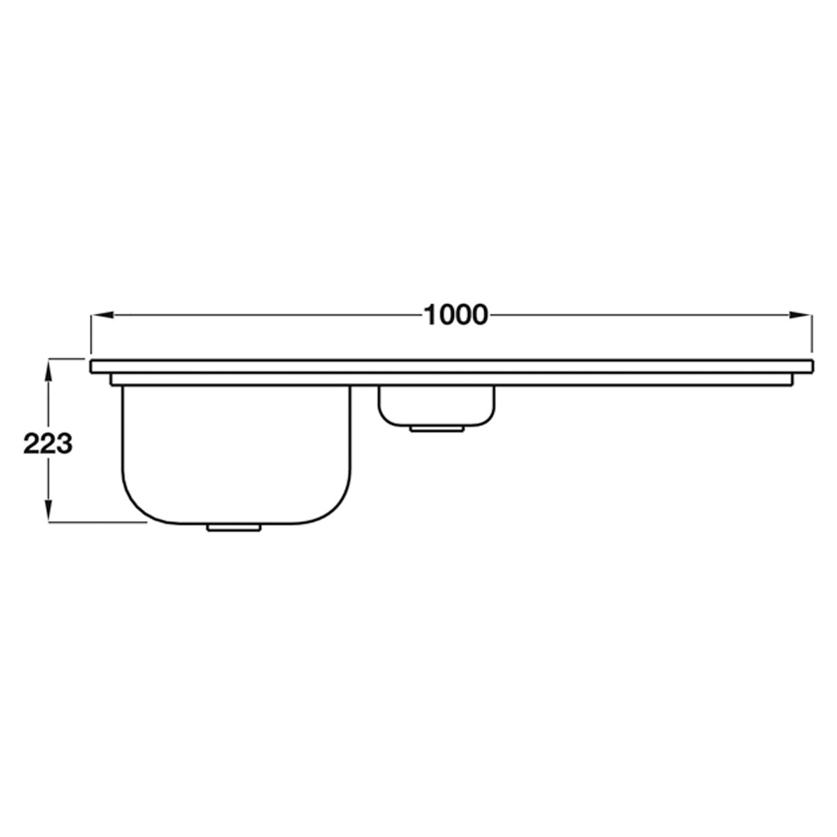 SMEG ALBA LL102 1.5 SINK RH BSS