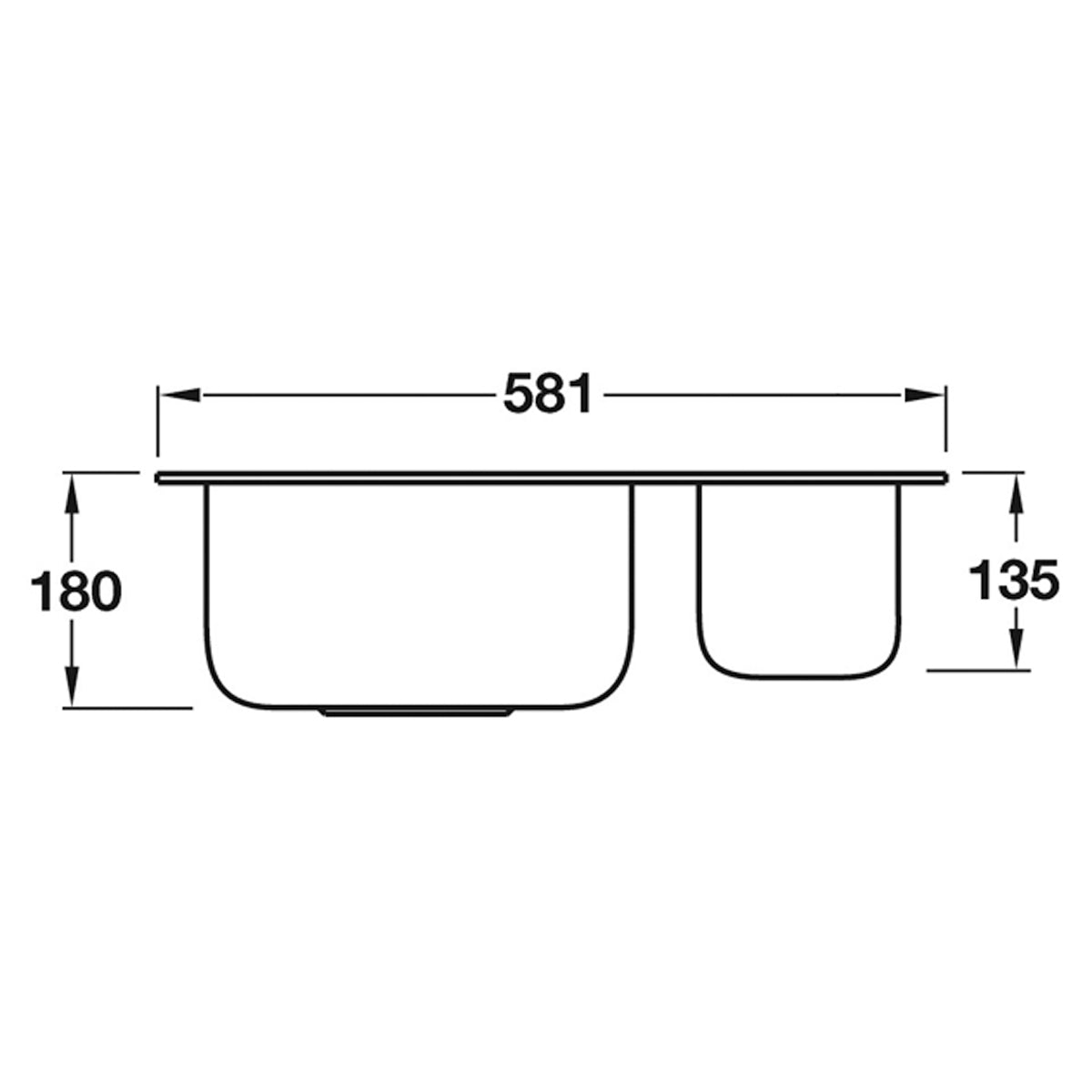 SMEG ALBA UM3416-1 1.5 SINK BSS