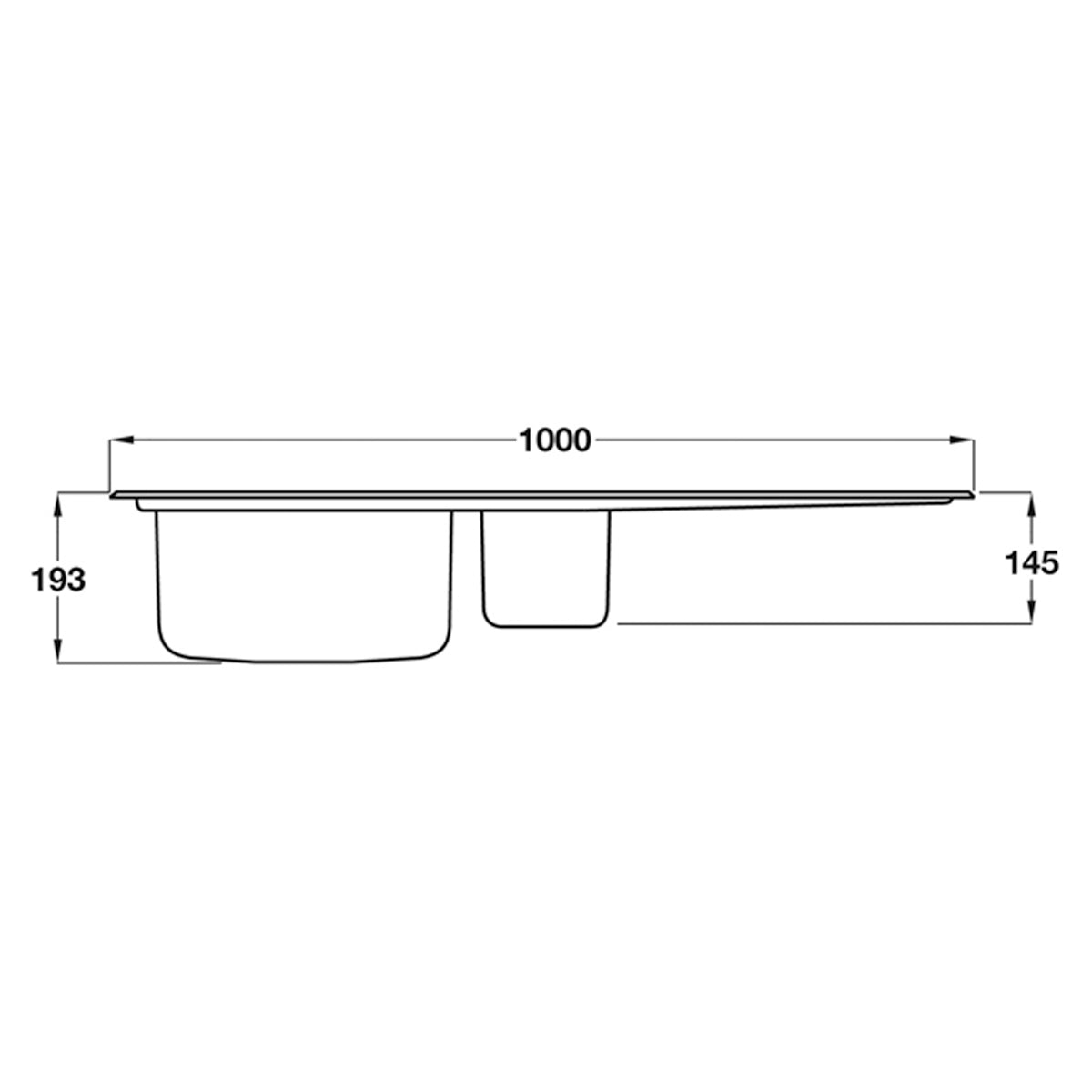 SMEG RIGAE LE102-2 1.5 SINK LH BSS