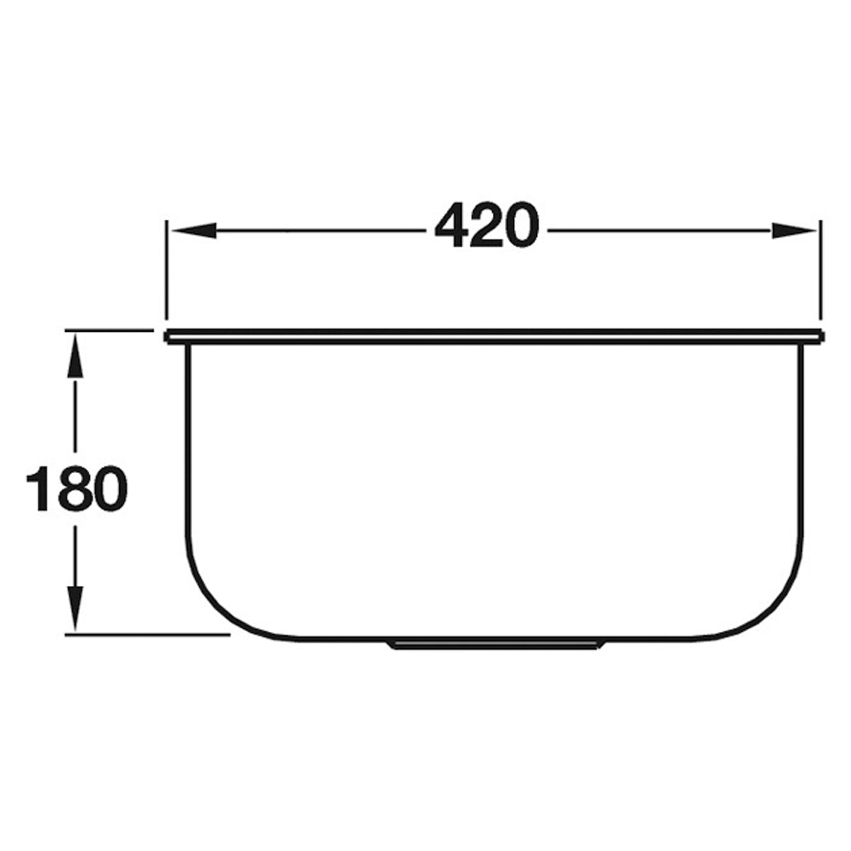 SMEG ALBA UM40 1.0 SINK BOWL BSS