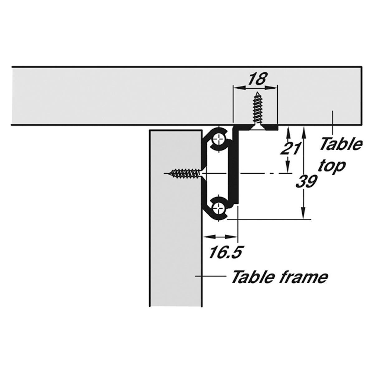 EXT TABLE RUNNER 60KG 1200 ST/GLV